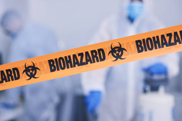 Professional Biohazard Cleanup technician working in Casco, WI